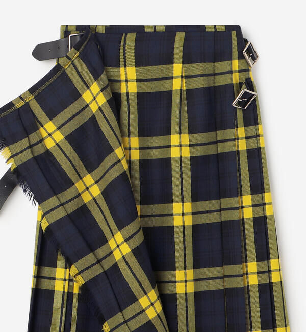 ONEIL OF DUBLIN「O'NEIL OF DUBLIN | ウーステッドウール ロングキルトスカート WOMEN」|スカート|