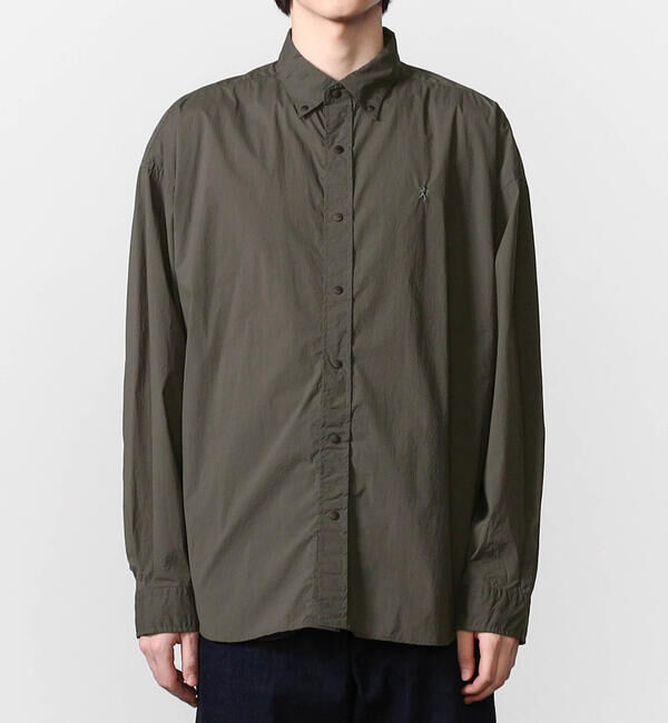 GYMPHLEX「Gymphlex | ナイロン ボタンダウンシャツジャケット MEN」|シャツ・ブラウス|