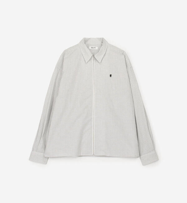 GYMPHLEX「Gymphlex | コットンタイプライター 長袖ジップシャツ MEN」|シャツ・ブラウス|