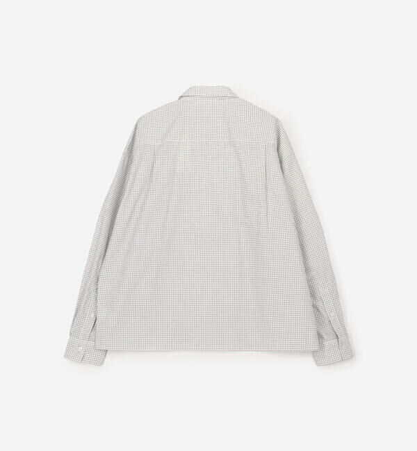 GYMPHLEX「Gymphlex | コットンタイプライター 長袖ジップシャツ MEN」|シャツ・ブラウス|