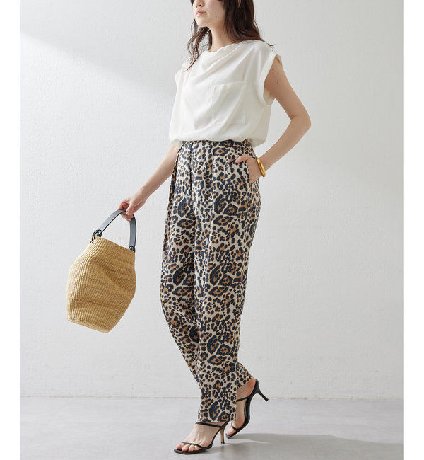  「サテンワッシャーノースリーブブラウス」|シャツ・ブラウス|