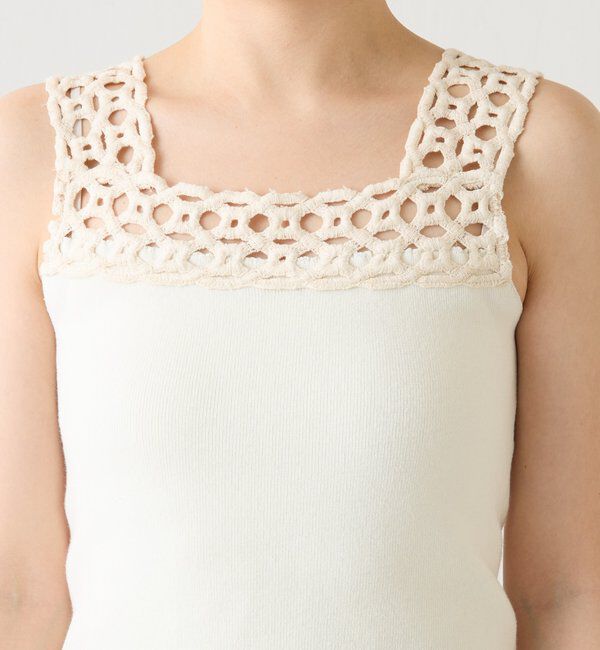  「レーストリムニットキャミ」|ニット・セーター|