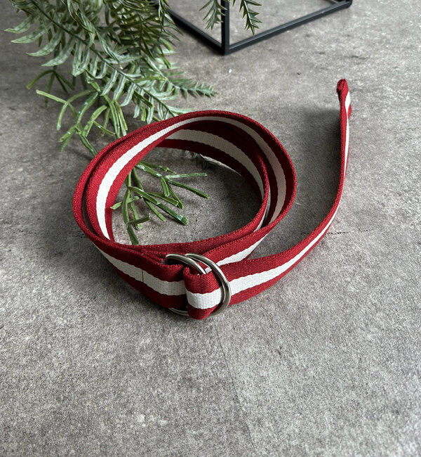  「【新色追加】ラインダブルリングベルト」|ベルト|