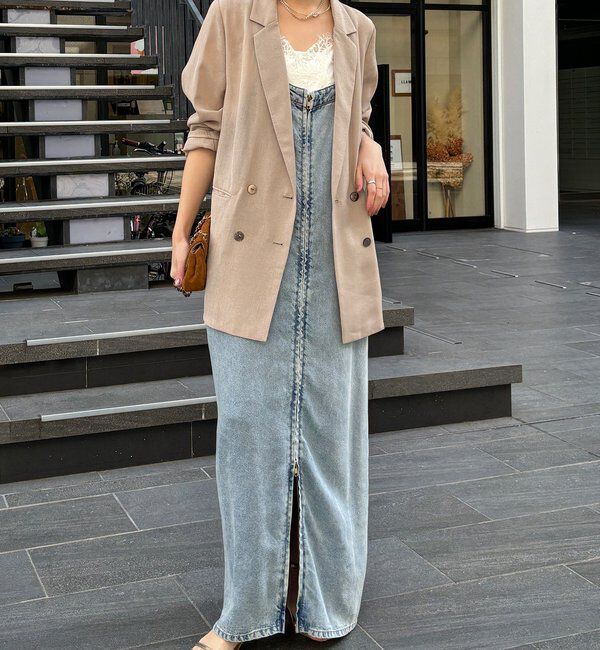  「【ウォッシャブル】シアーダブルジャケット」|テーラードジャケット|