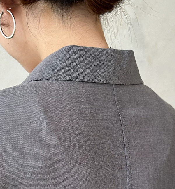  「【ウォッシャブル】シアーダブルジャケット」|テーラードジャケット|