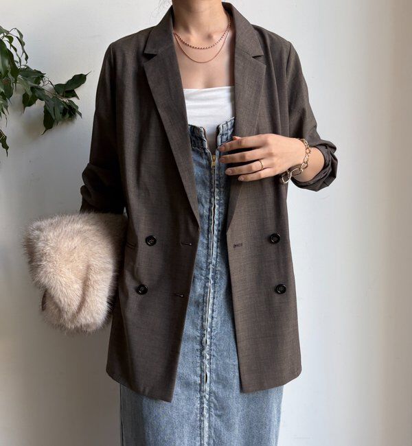  「ダブルブレストジャケット」|テーラードジャケット|