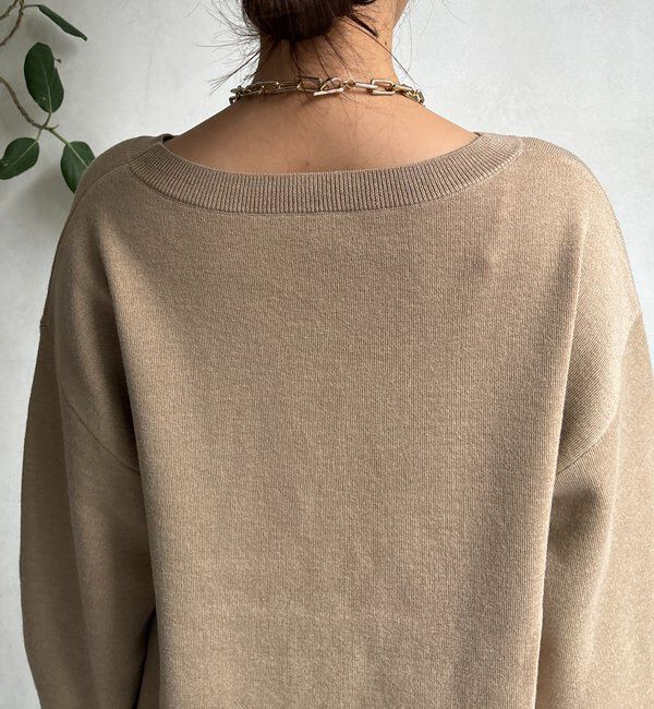  「アシメラウンドニットプルオーバー」|ニット・セーター|