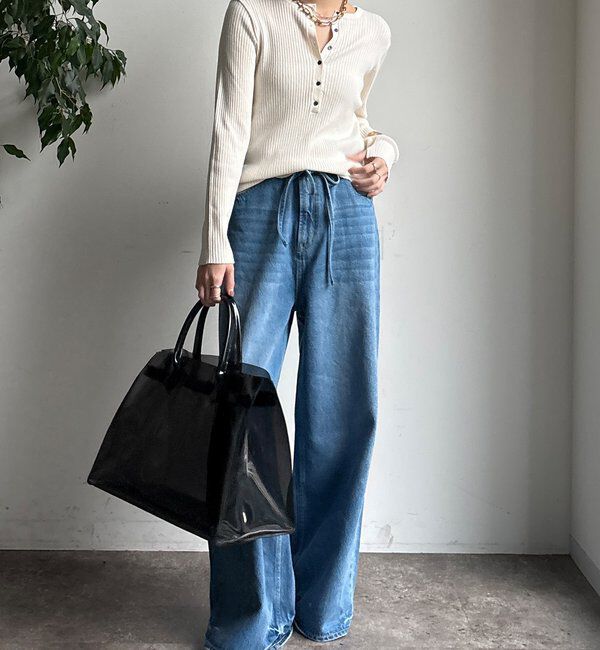  「ヘンリーネックリブニット」|ニット・セーター|