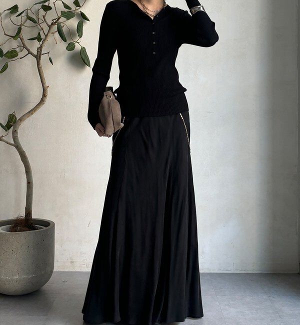  「ヘンリーネックリブニット」|ニット・セーター|