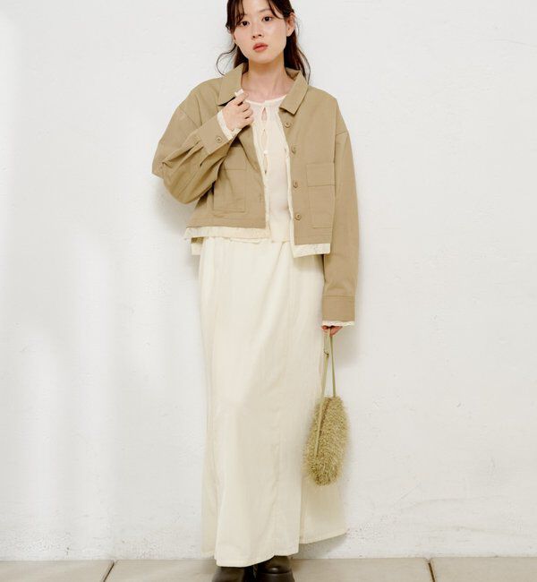  「【WEB先行/SETUP対応】レイヤードショートシャツジャケット」|その他|