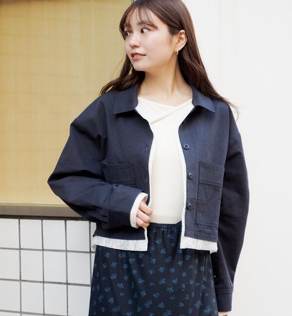  「【WEB先行/SETUP対応】レイヤードショートシャツジャケット」|その他|
