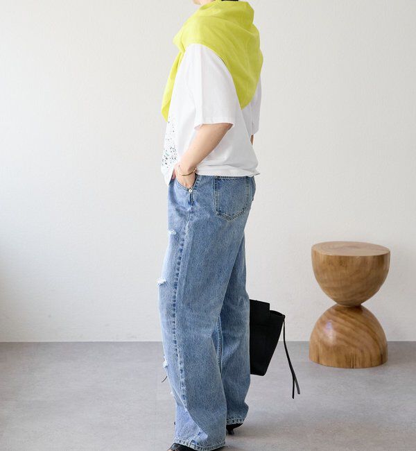  「【A・MONN(アモン)】ループポイントダメージデニム」|デニム|