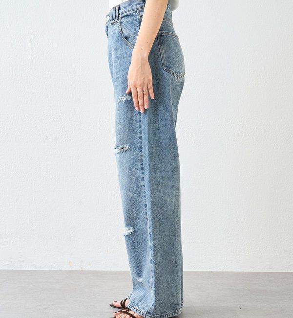  「【A・MONN(アモン)】ループポイントダメージデニム」|デニム|