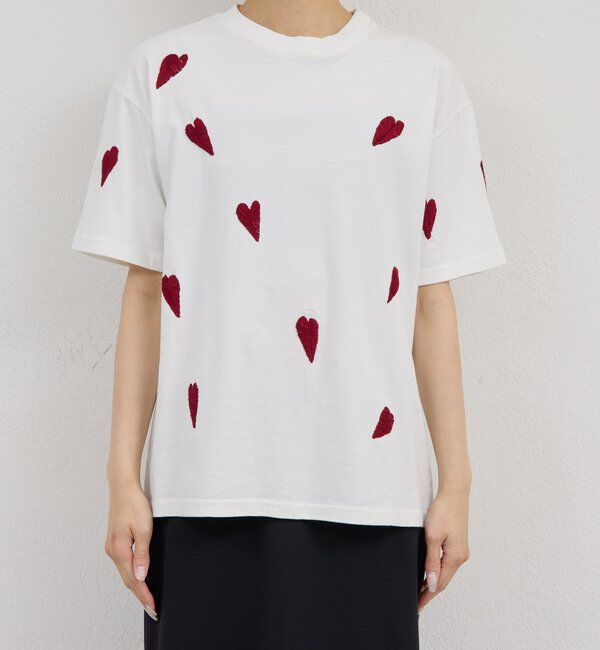  「【Dhritie】リーフ刺繍Tee」|Tシャツ・カットソー|