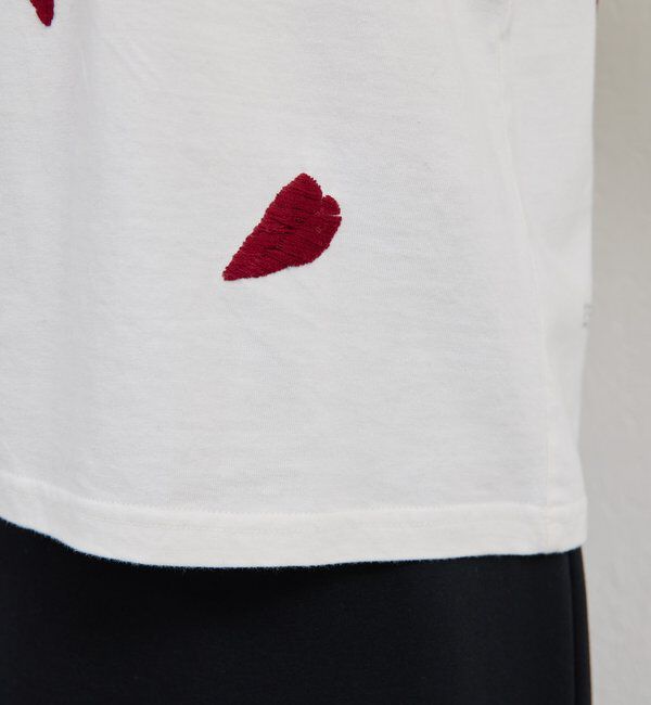  「【Dhritie】リーフ刺繍Tee」|Tシャツ・カットソー|