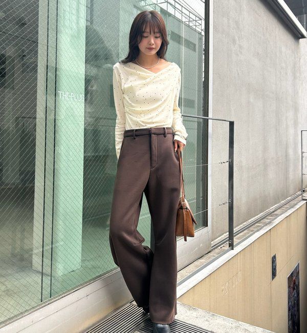  「【年間総売上1位！】裏起毛カーブスウェットパンツ」|チノ|