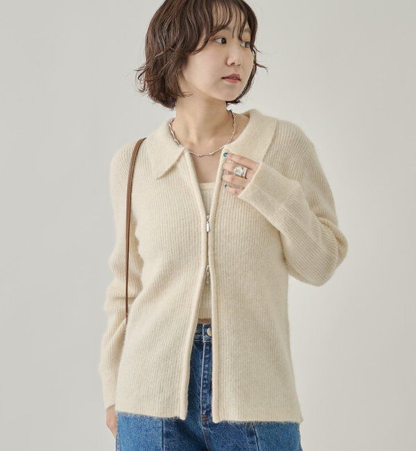  「ビスチェ付き ダブルＺＩＰカーディガン」|カーディガン|