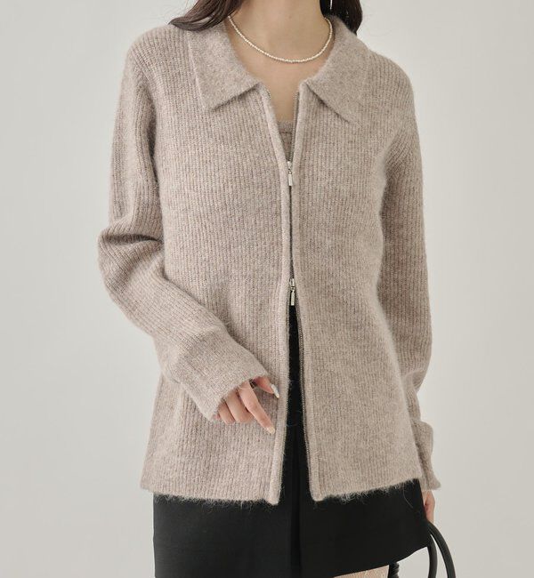  「ビスチェ付き ダブルＺＩＰカーディガン」|カーディガン|