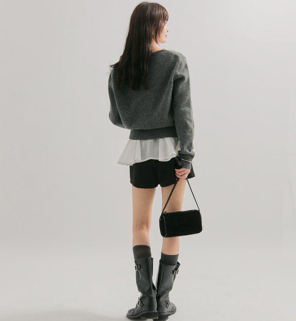  「ペプラムドッキングニット」|ニット・セーター|