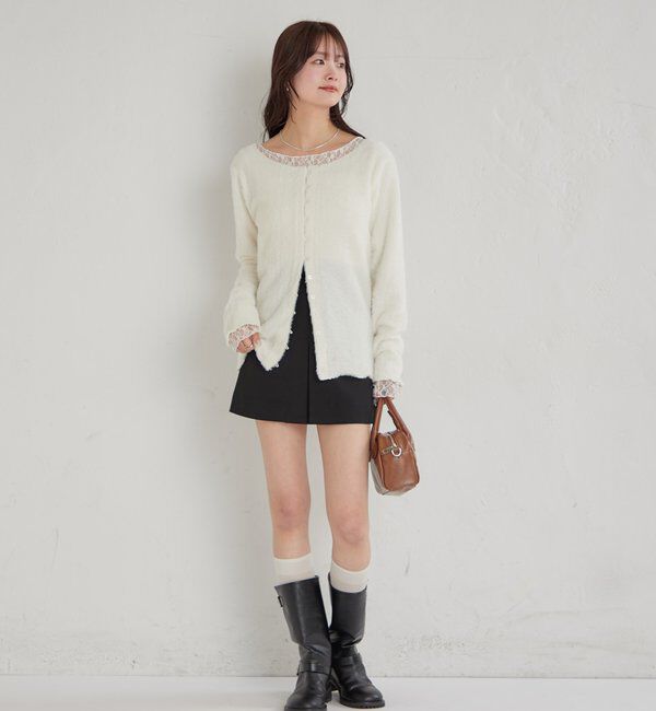  「シャギーリブカーディガン」|Tシャツ・カットソー|