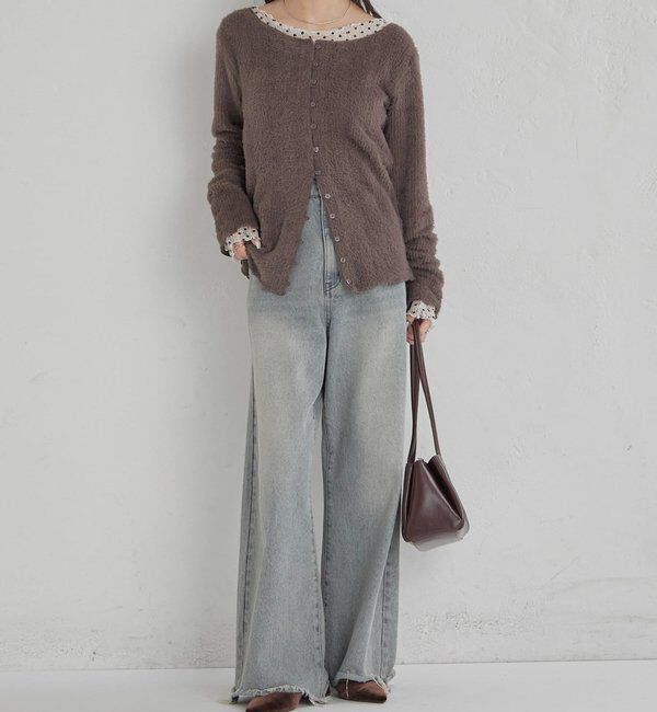  「シャギーリブカーディガン」|Tシャツ・カットソー|