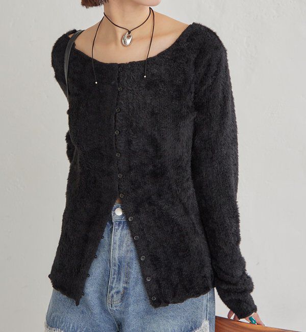  「シャギーリブカーディガン」|Tシャツ・カットソー|