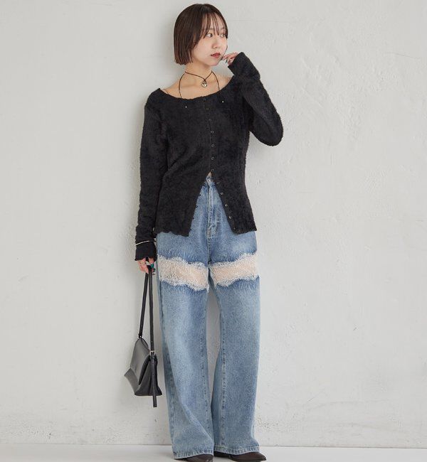  「シャギーリブカーディガン」|Tシャツ・カットソー|