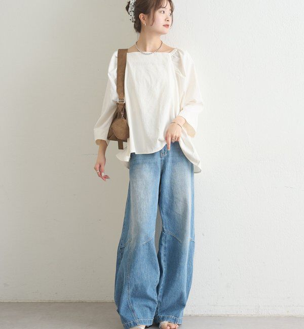  「チョーカーリボンパフブラウス」|シャツ・ブラウス|