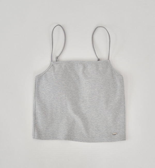  「【6色展開】バックオープンリブキャミ」|キャミソール|