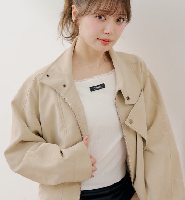  「カップ付きレースコンパクトトップス」|Tシャツ・カットソー|