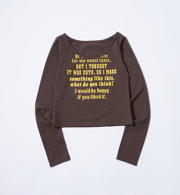  「【WEB限定】フレーズロゴトップス」|Tシャツ・カットソー|