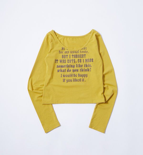  「【WEB限定】フレーズロゴトップス」|Tシャツ・カットソー|