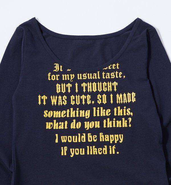  「【WEB限定】フレーズロゴトップス」|Tシャツ・カットソー|