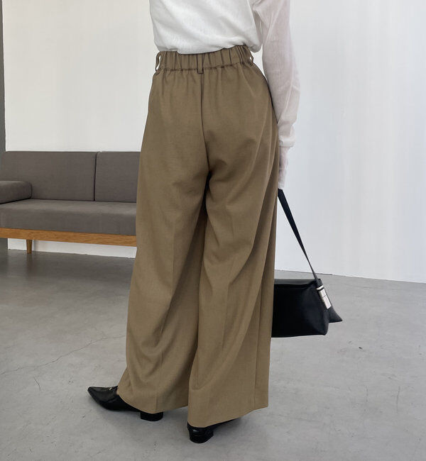 「【累計2万本突破！】【低身長・高身長サイズあり】2タックワイドパンツ」|チノ|