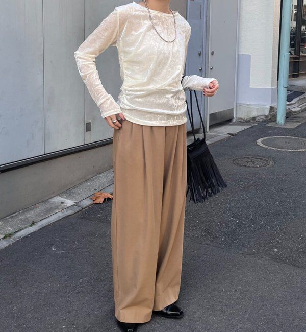  「シアーベロアトップス」|Tシャツ・カットソー|