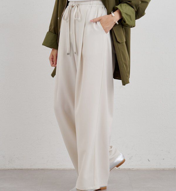  「ウエストデザインパンツ」|チノ|