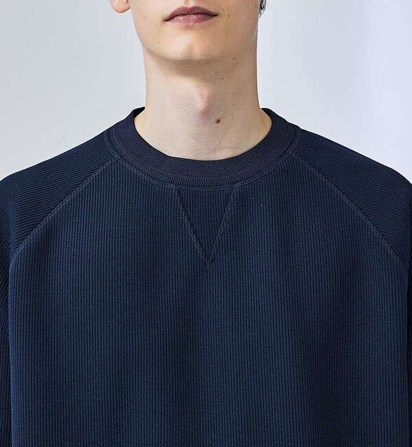 ABAHOUSE「【スウェット / ニット】クォーターゲージ ラグランスリーブ プルオーバー」|スウェット・ジャージ|