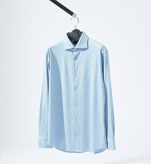 ABAHOUSE「【接触冷感】アイスピケ ストレッチ 長袖シャツ / FLEX SHIRTS」|シャツ・ブラウス|