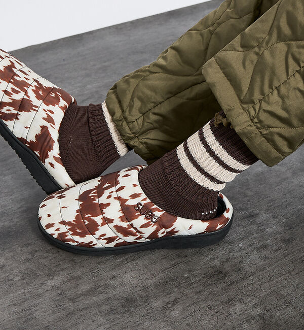 ABAHOUSE「【YUQRI/ユクリ】Walky/ラインソックス/靴下/消臭機能【WEB限定】」|ソックス|ブラウン