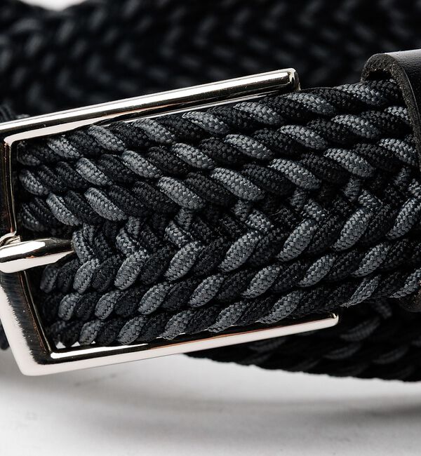 ABAHOUSE「【ABAHOUSE　les essentiels】カラーミックスゴムメッシュベル」|ベルト|