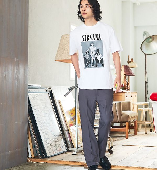 ABAHOUSE「【GOOD ROCK SPEED/グッドロックスピード】NIRVANA TEE」|Tシャツ・カットソー|