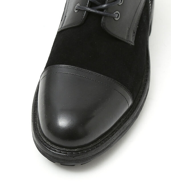 alfredoBANNISTER「ダブルジップ レースアップ レザー コンバット ブーツ」|ショートブーツ|