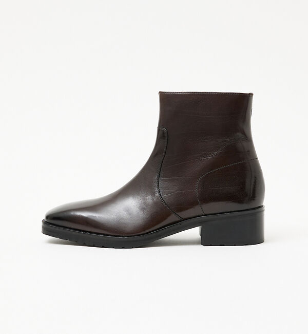 alfredoBANNISTER「スクエアトゥサイドジップブーツ」|ショートブーツ|