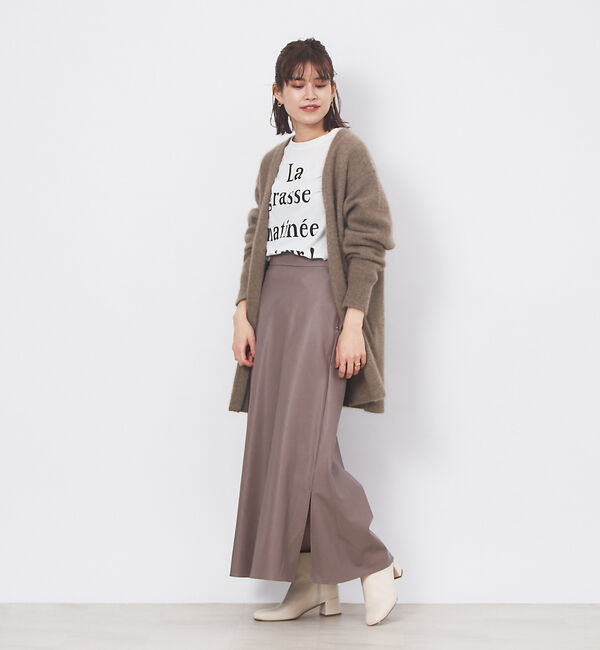 Rouge vif「シープレザークロススカート」|スカート|