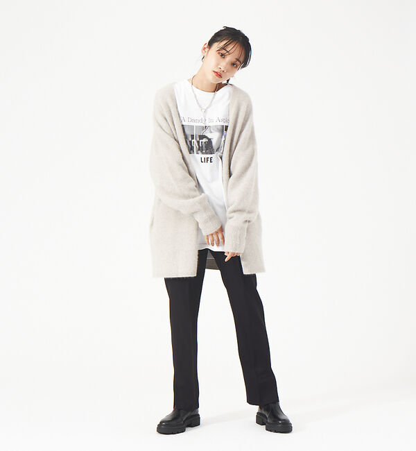 Rouge vif「パウダリーストレッチスリットパンツ」|その他|