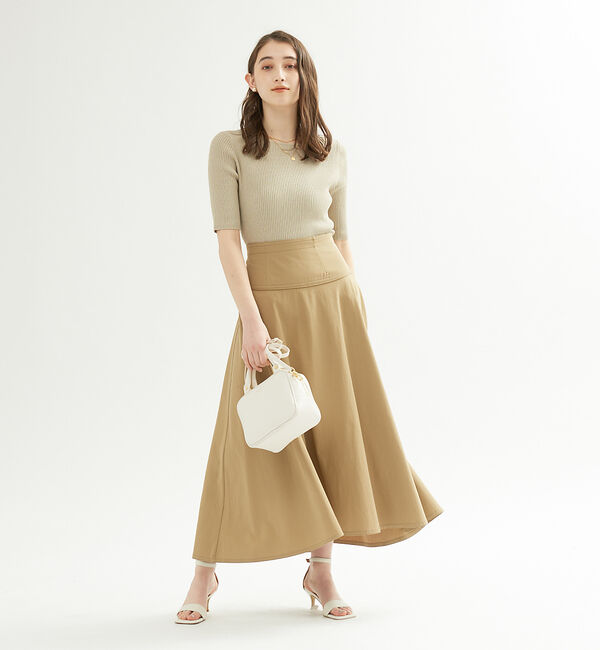 Rouge vif「コットンツィストドライフレアスカート」|スカート|