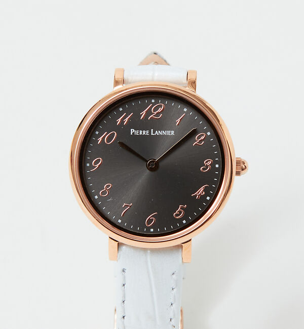 Rouge vif「【PIERRE LANNIER】ノバコレクションチャコールグレーP427C930」|腕時計|