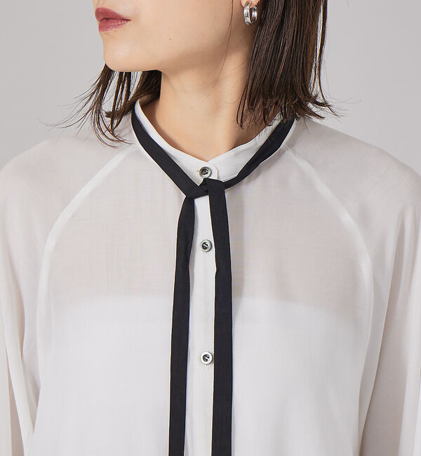 Rouge vif「ボウタイラグランブラウス」|シャツ・ブラウス|