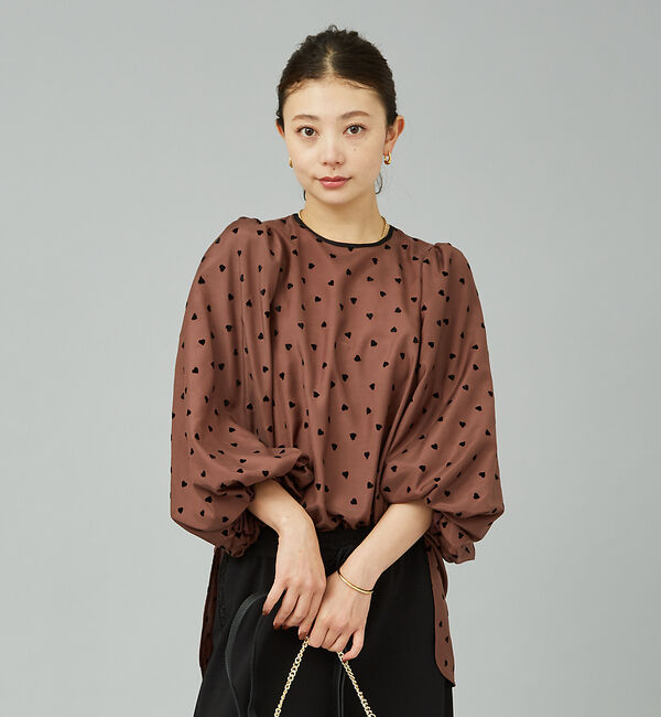 Rouge vif「ハートフロッキーブラウス」|シャツ・ブラウス|