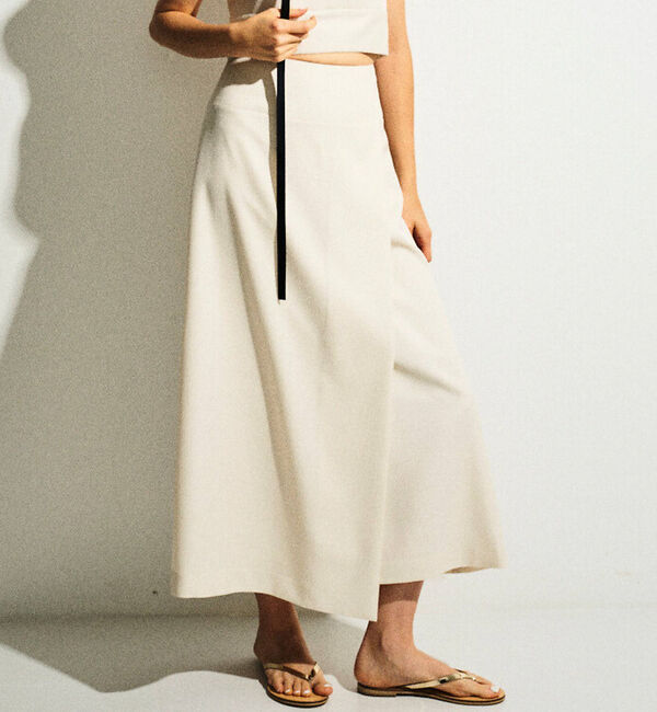 Rouge vif「【セットアップ対応】巻風ロングスカート」|スカート|アイボリー